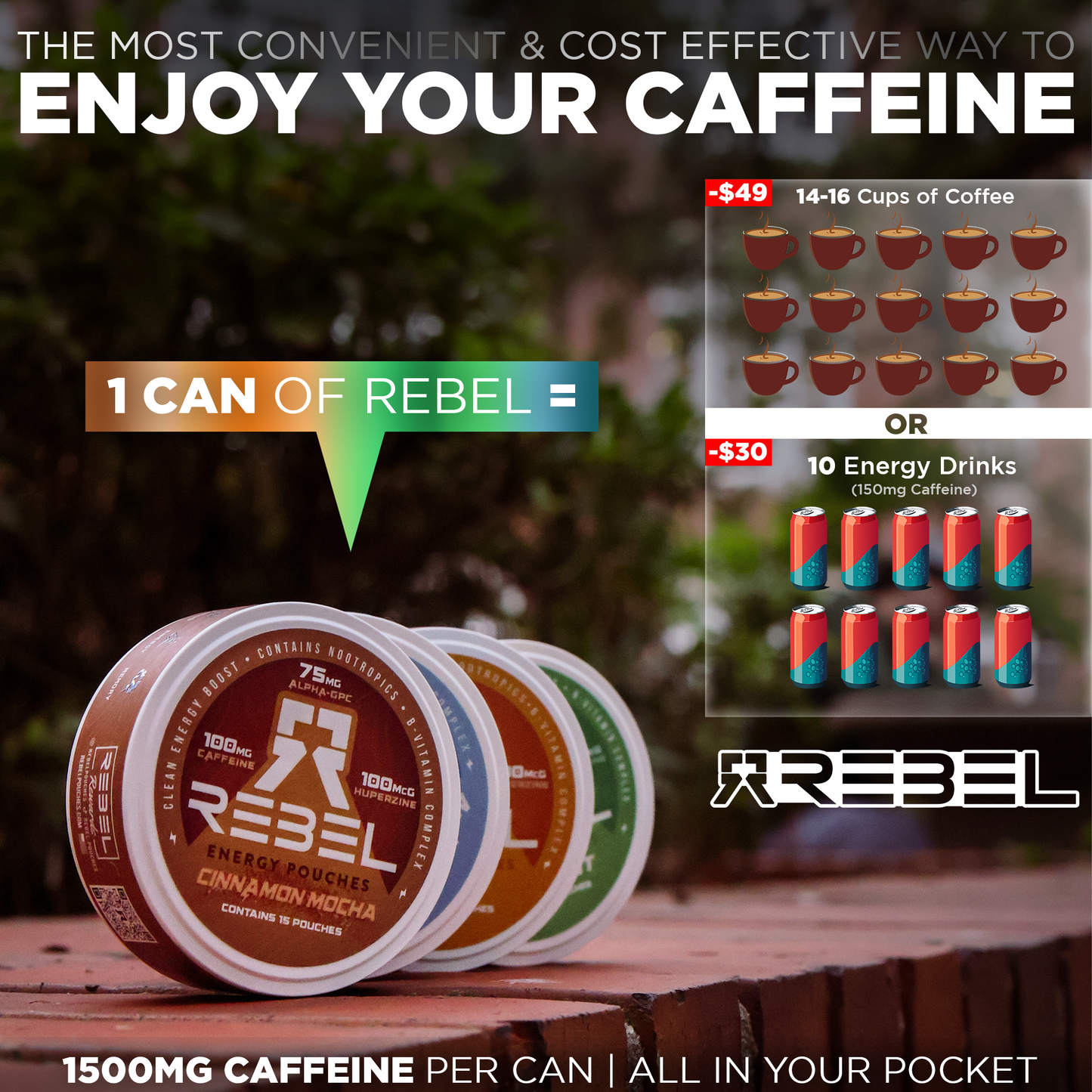 Variety Pack | Energy Pouches • 100mg Caffeine