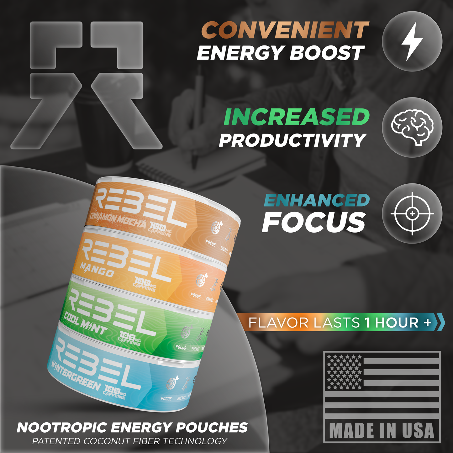 Variety Pack | Energy Pouches • 100mg Caffeine